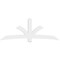 Ekena Millwork Davenport Architectural Grade PVC Gable Bracket, 96"W x 36"H x 2"D x 6"F, 9/12 Pitch GBP096X36X0206DAV00 - alternate 5